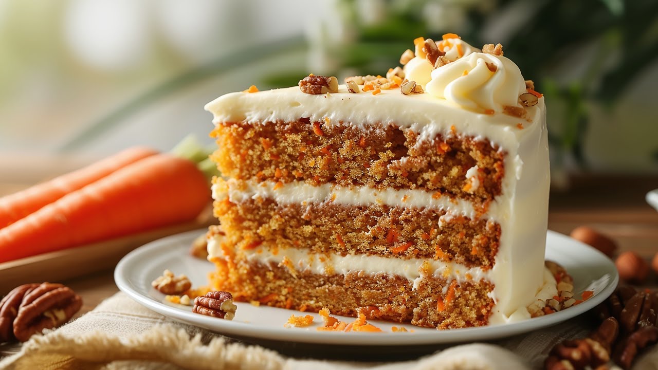 How To Make Carrot Cake..VIDEO