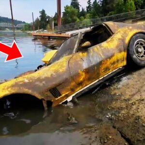 Police Retrieve Old Corvette From The River – They Did Not Expect To Find This Inside