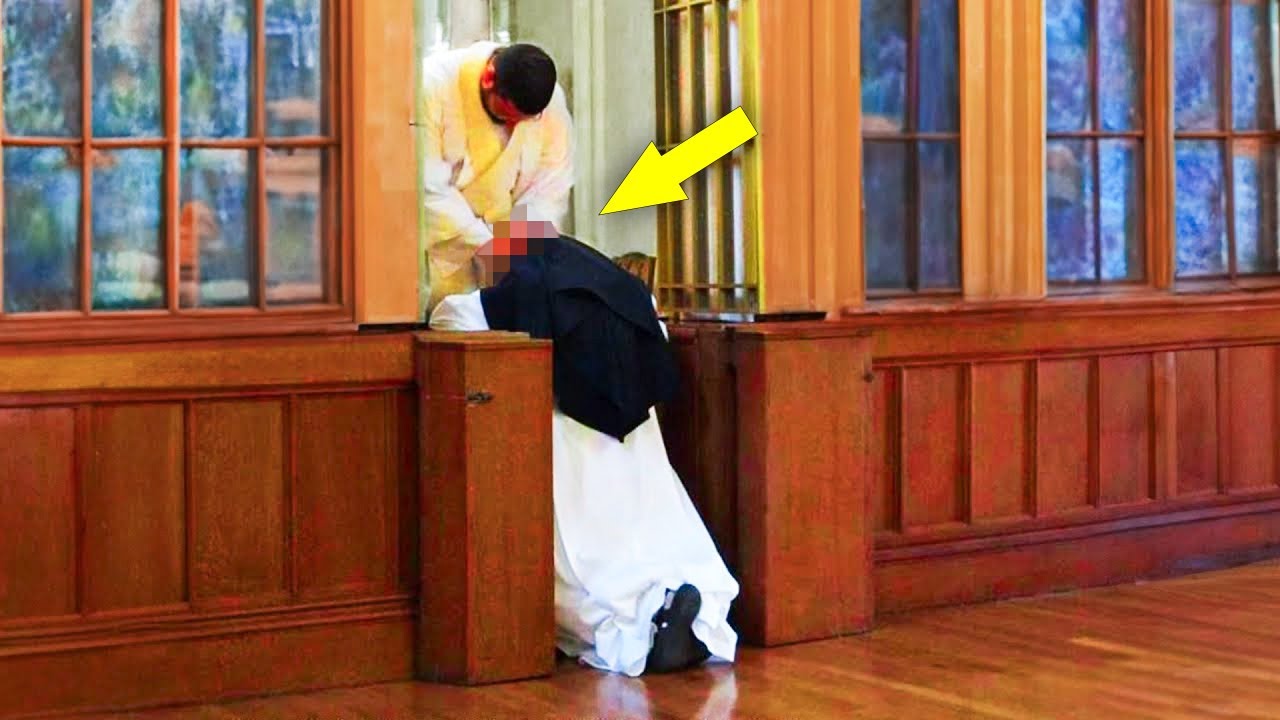 The Priest Didn’t Know That a Camera Was Recording Him Then He Did Something Very Shocking