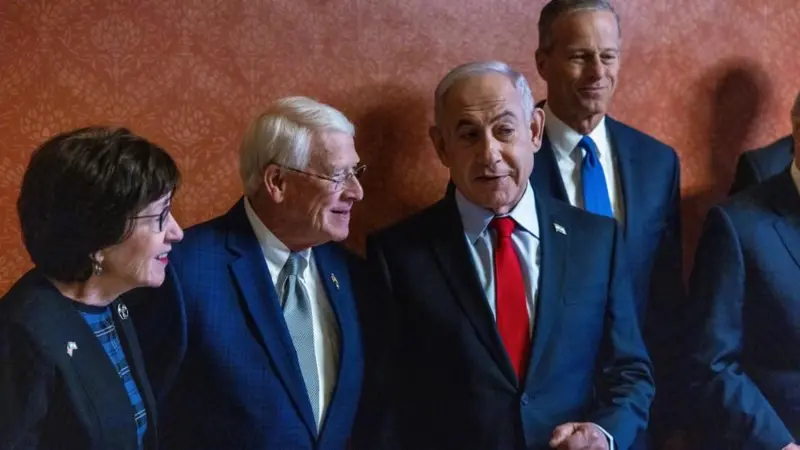 Netanyahu meets US lawmakers as Trump set to sanction International Criminal Court