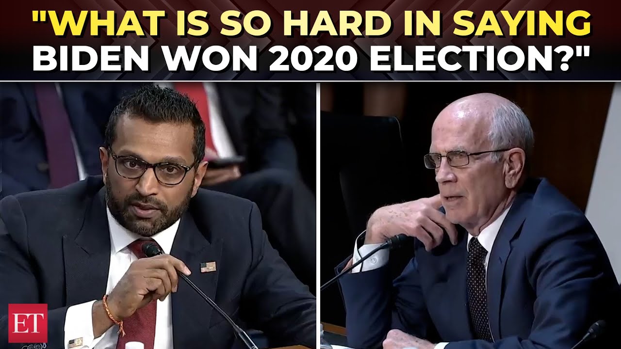 ‘Why is it so hard for you?’: Sen Peter Welch presses Kash Patel to say ‘Biden won 2020 elections’